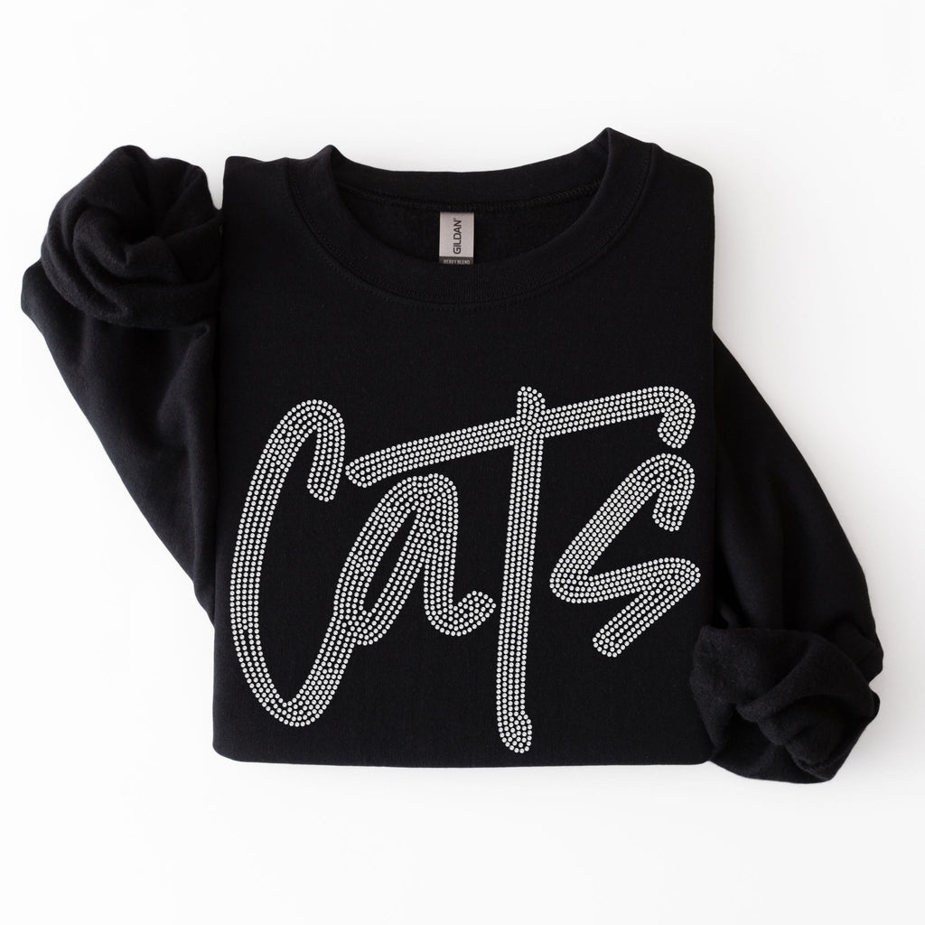 Cats Trendy RHINESTONE TRANSFER