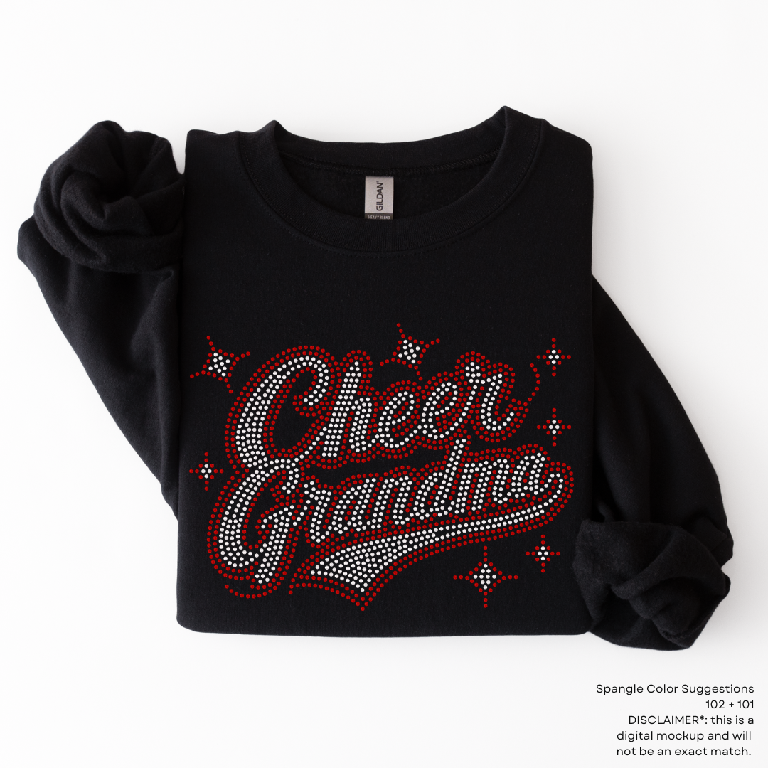 Cheer Grandma Little Stars SPANGLES TRANSFER