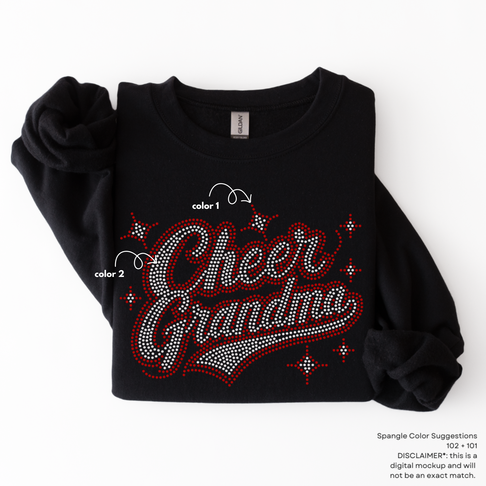Cheer Grandma Little Stars SPANGLES TRANSFER