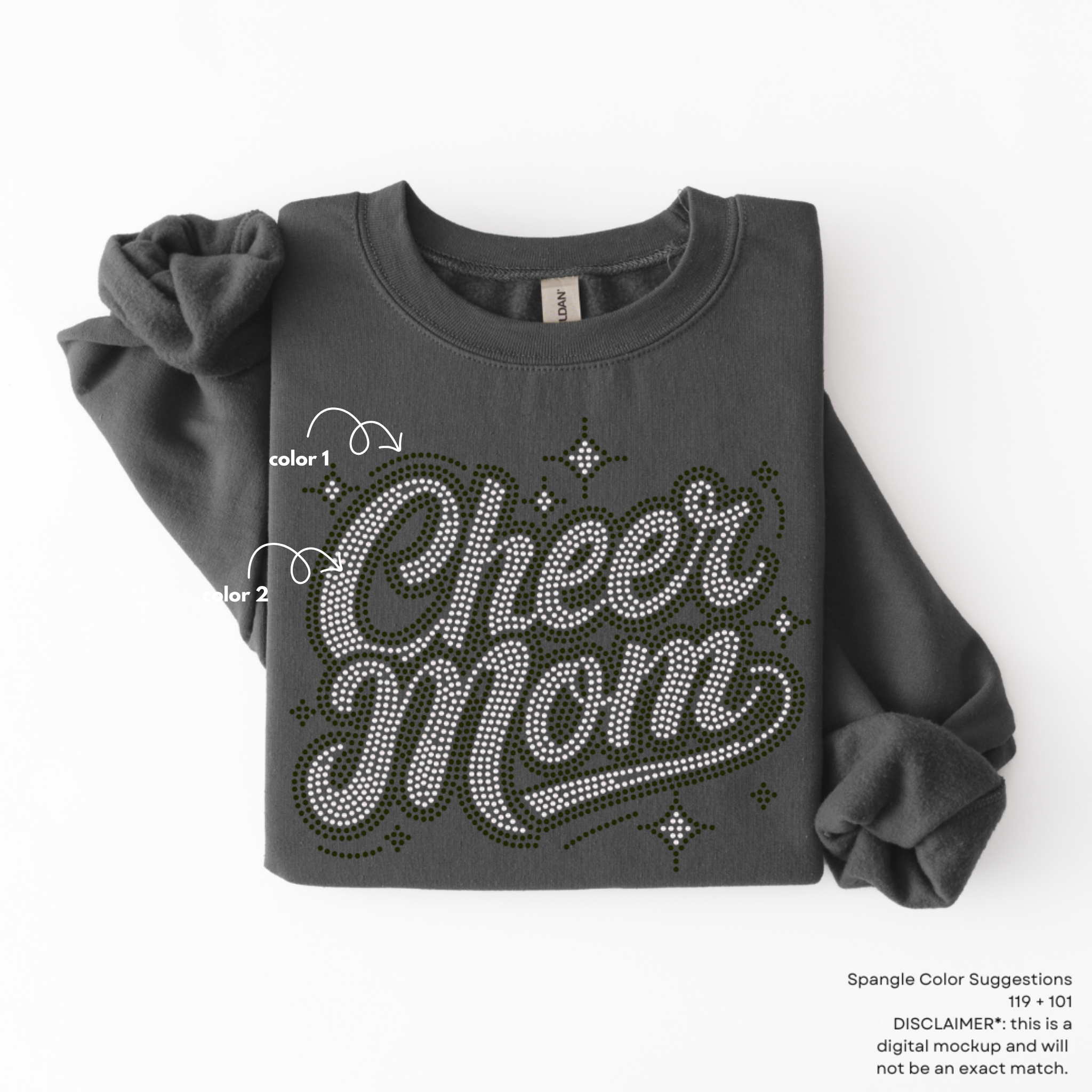Cheer Mom Little Stars SPANGLES TRANSFER