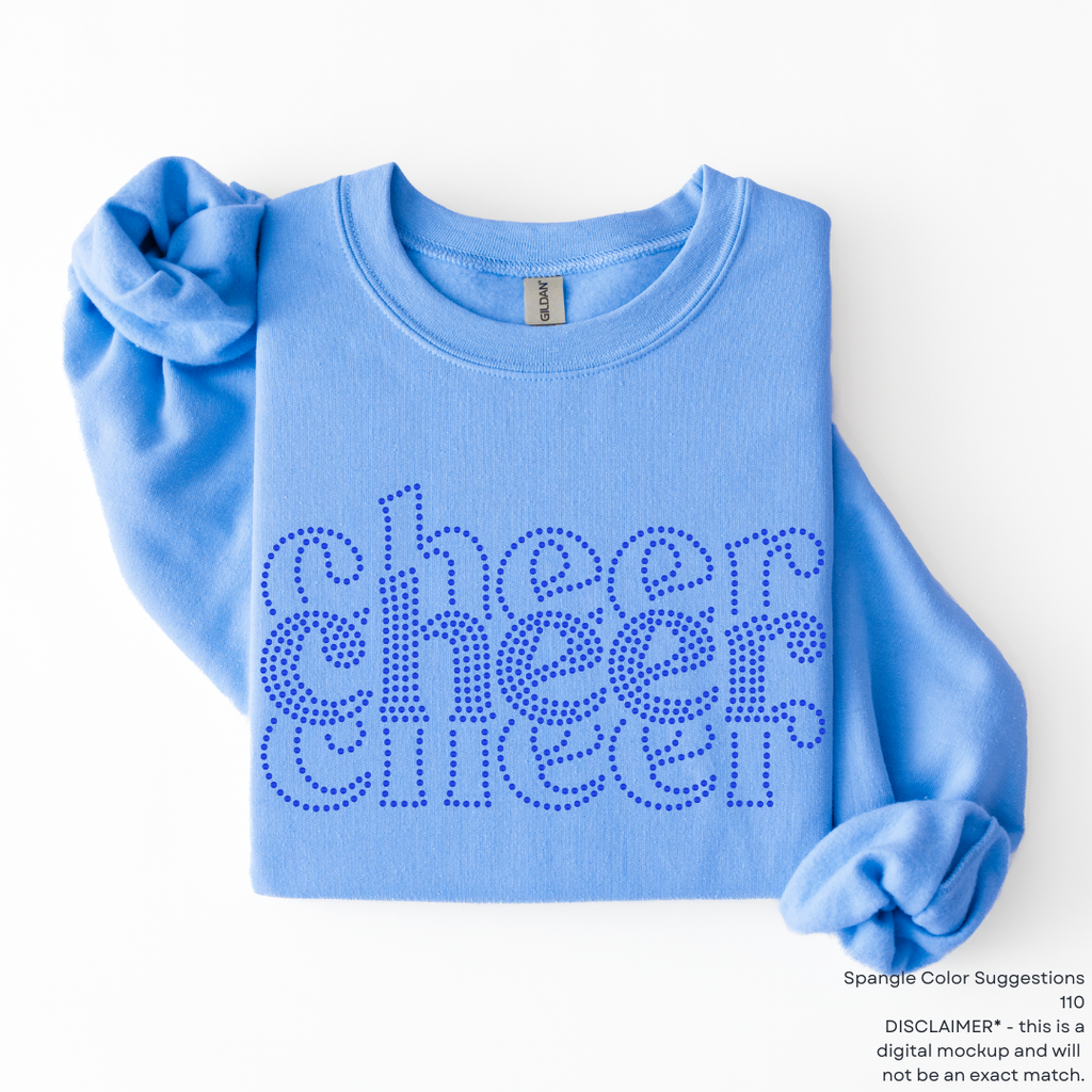 Cheer Stacked SPANGLES TRANSFER