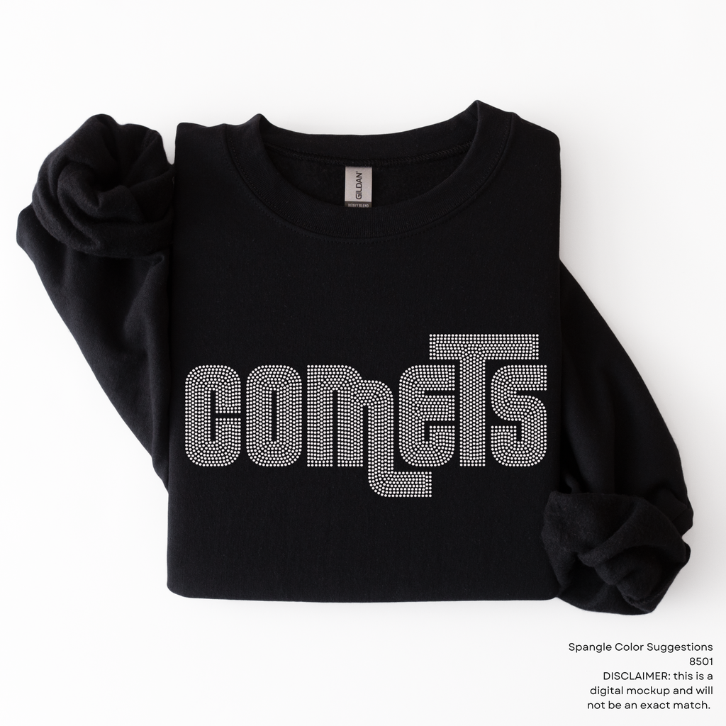 Comets Team Mascot SPANGLE TRANSFER