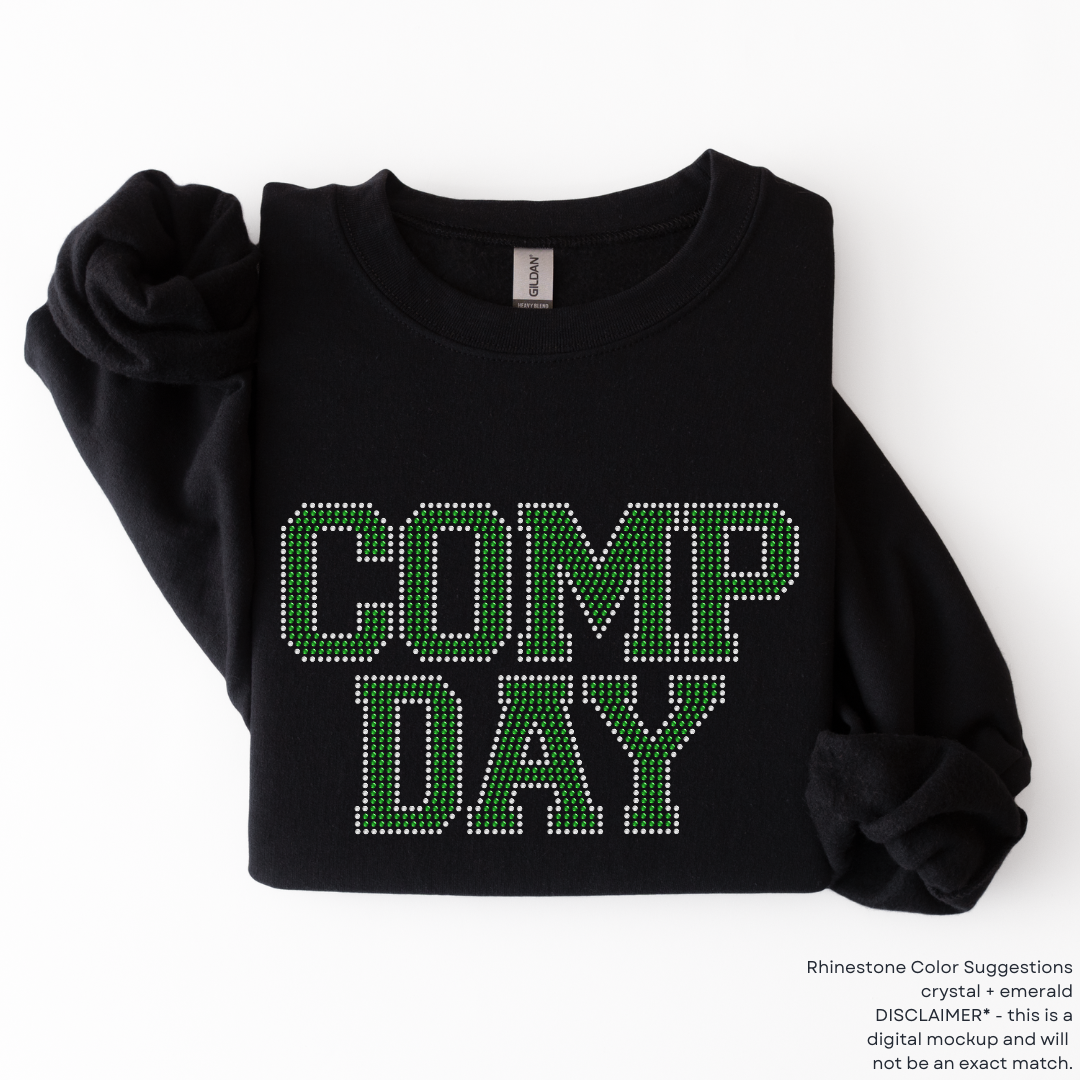 Comp Day RHINESTONE TRANSFER