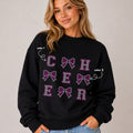 Coquette Cheer Bow Design SPANGLES TRANSFER