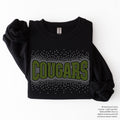 Cougars Arched Scatter RHINESTONE TRANSFER