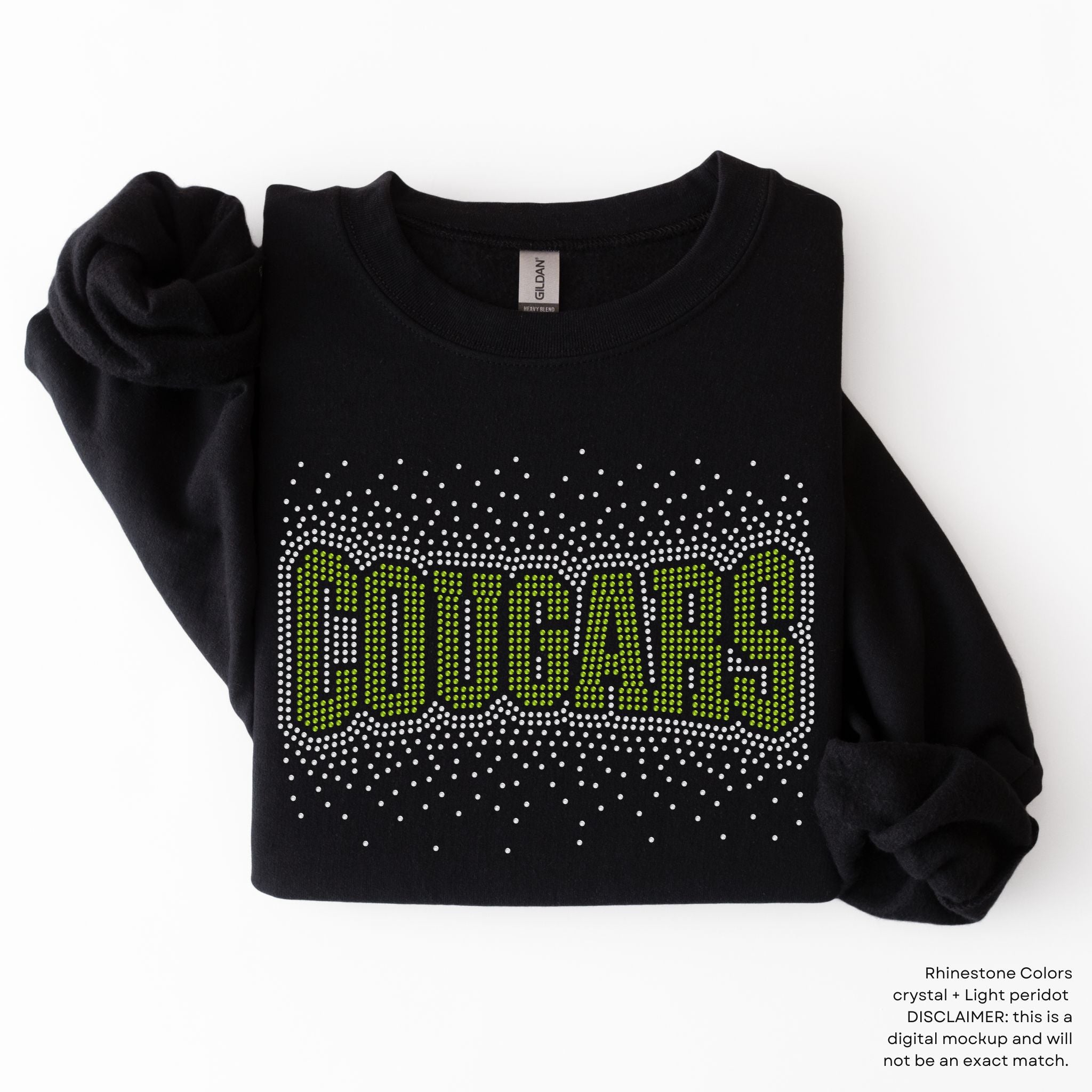 Cougars Arched Scatter RHINESTONE TRANSFER