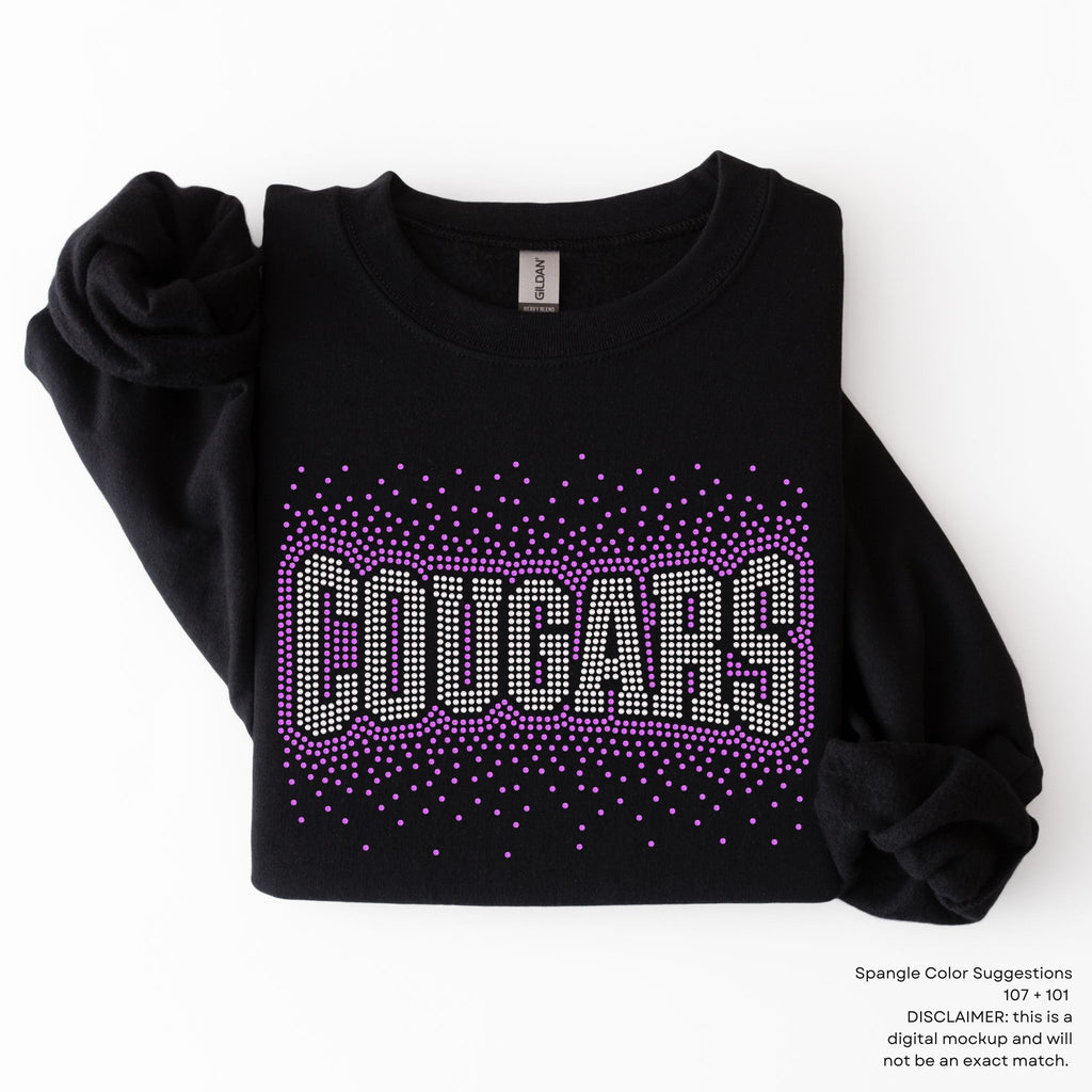 Cougars Arched Scatter SPANGLE TRANSFER