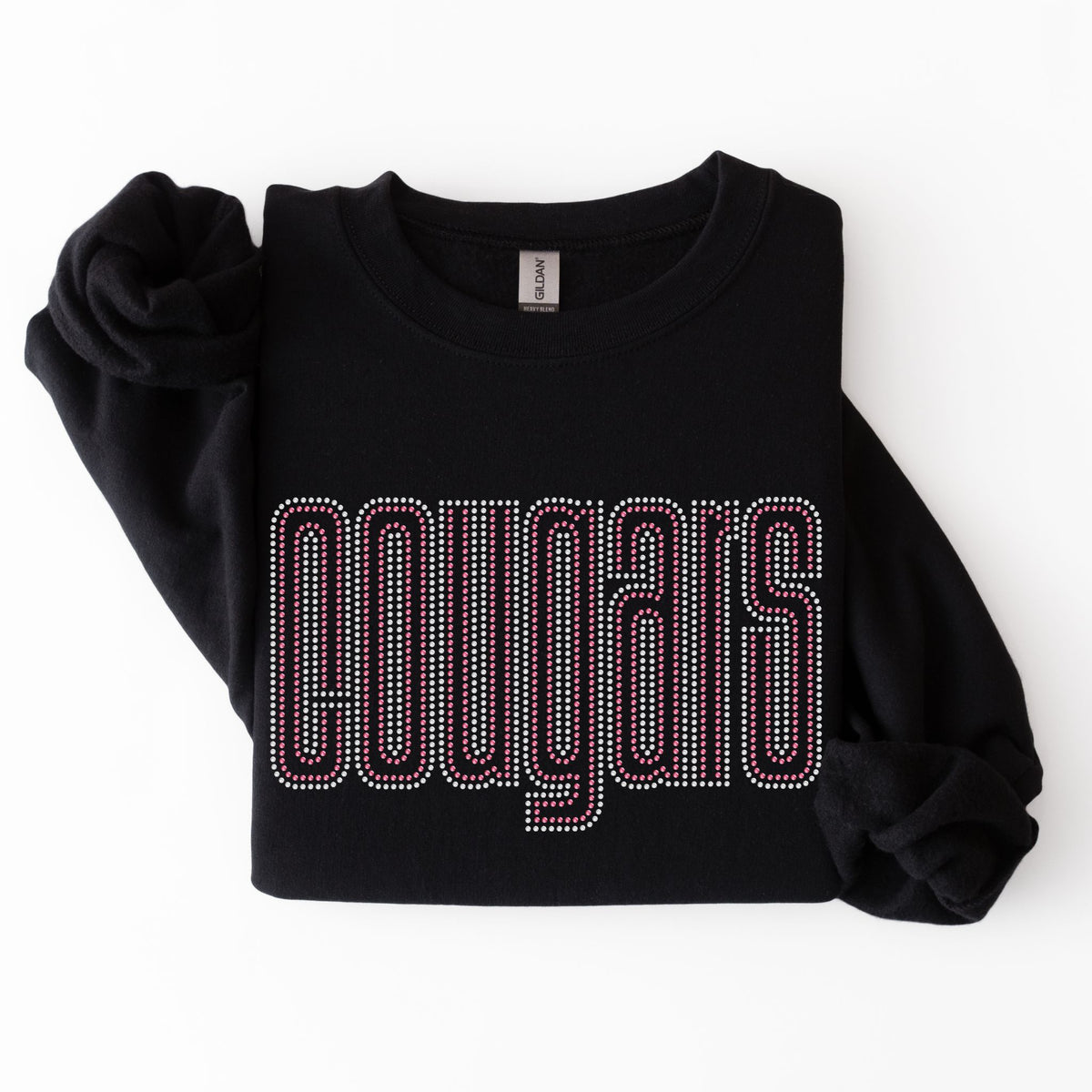 Cougars Double Outline SPANGLES TRANSFER