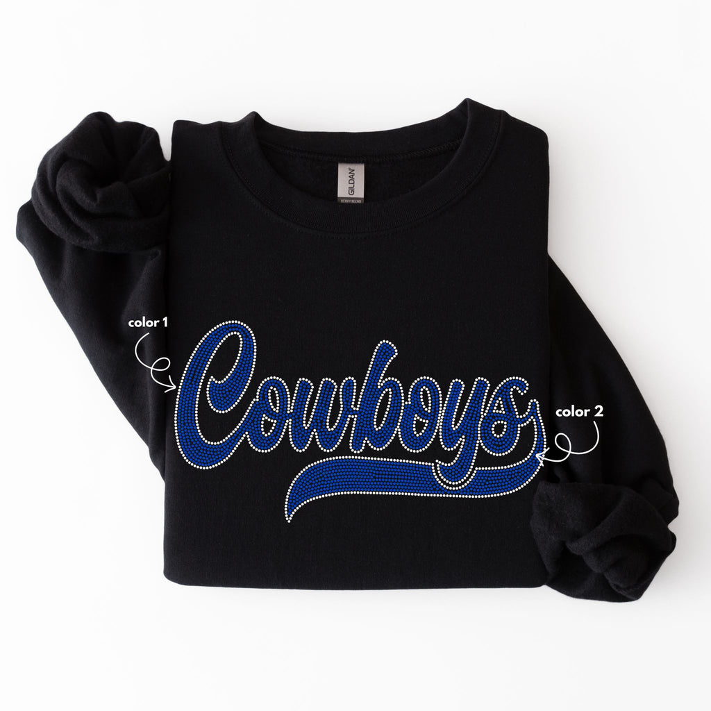 Cowboys Retro Font SPANGLES TRANSFER