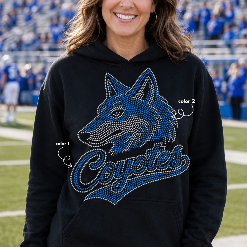 Coyotes School Spirit SPANGLE TRANSFER