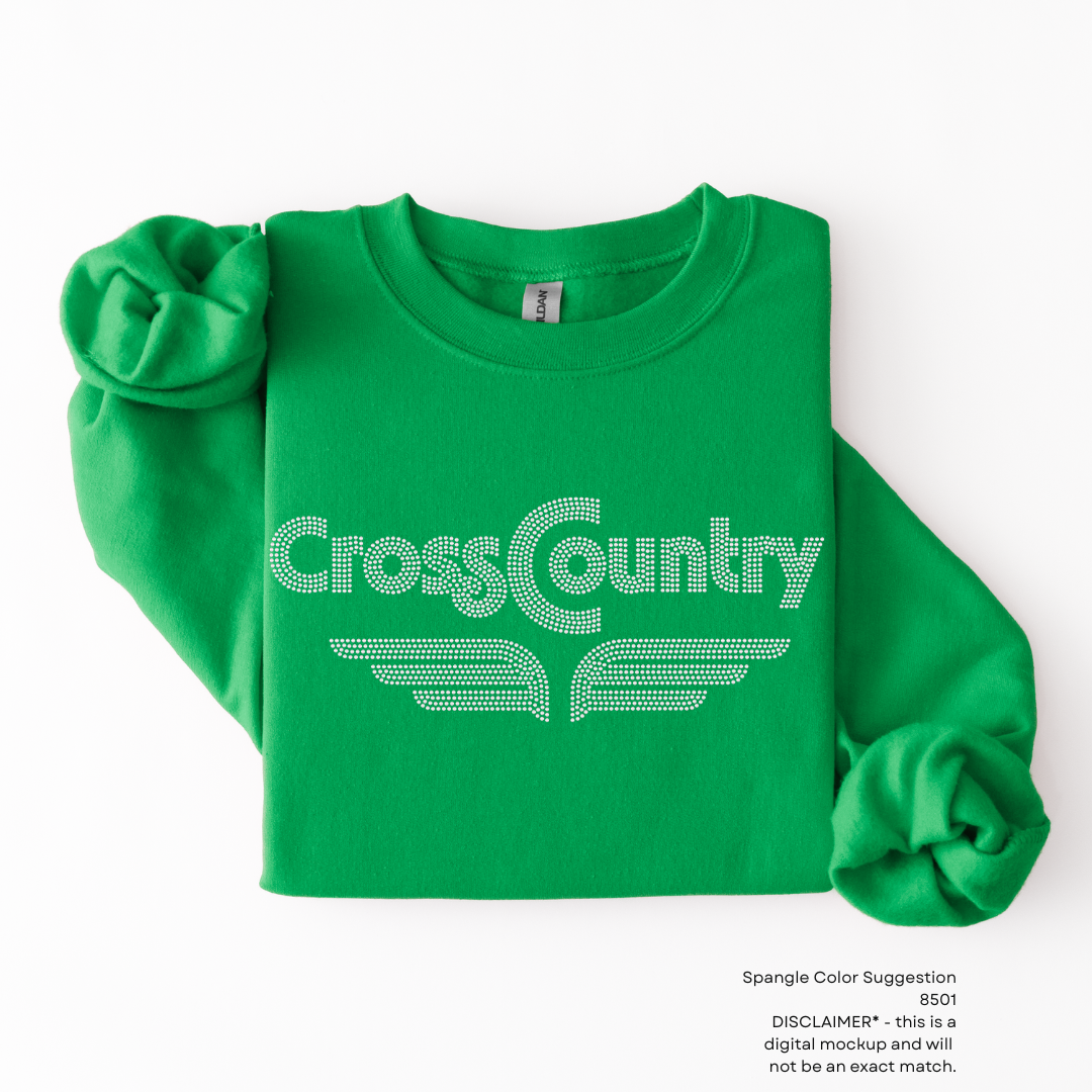 Retro Cross Country SPANGLES TRANSFER