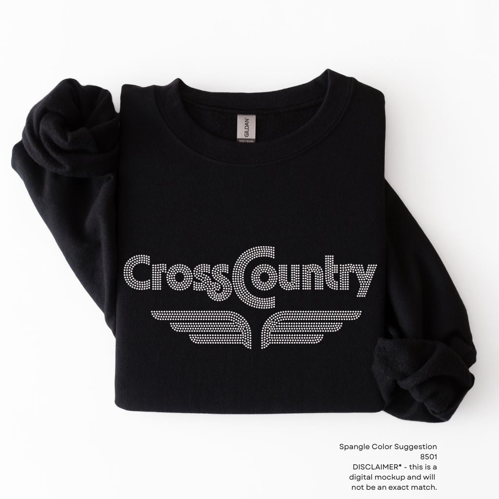Retro Cross Country SPANGLES TRANSFER