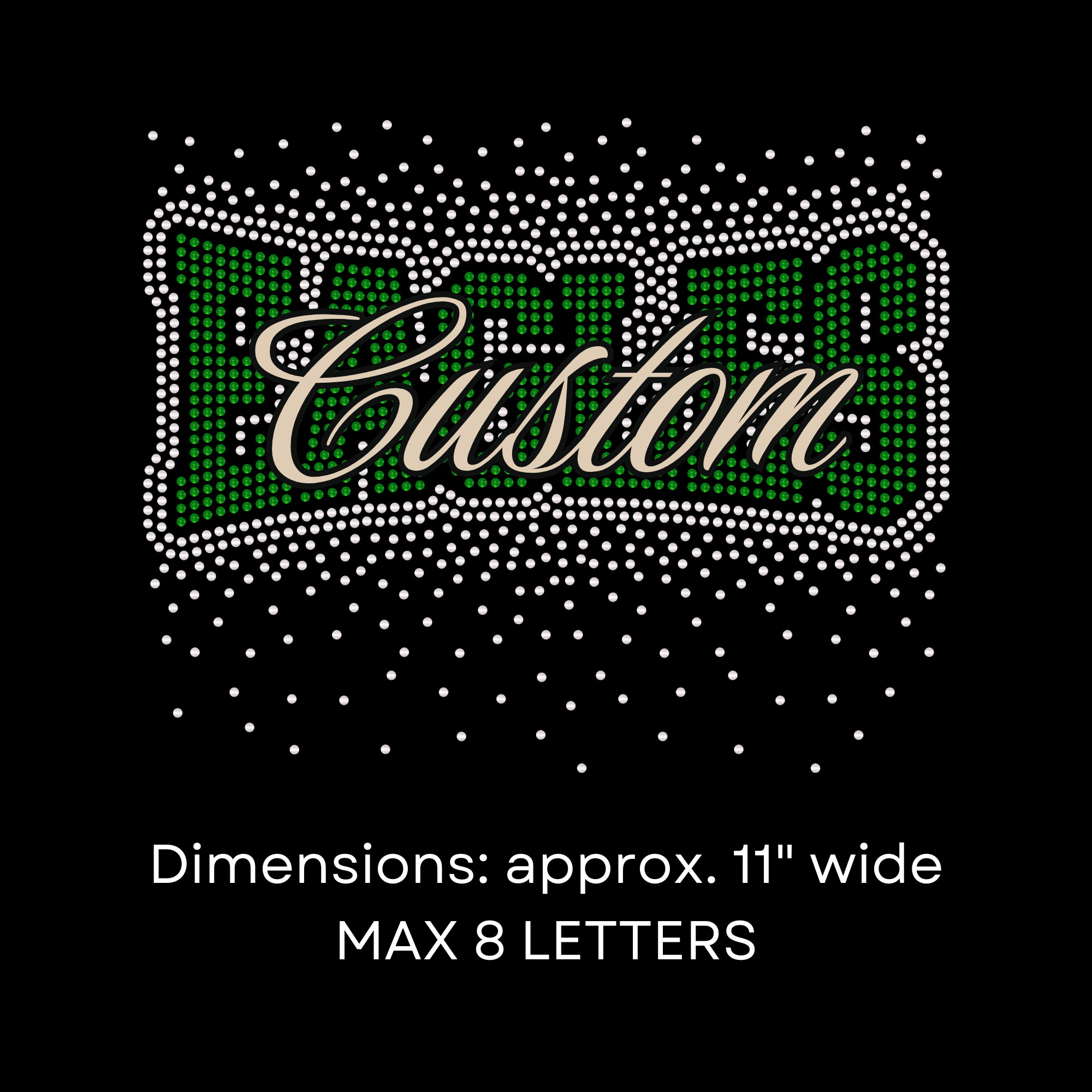 Custom Athletic Scatter RHINESTONE TRANSFER 7-10 BUSINESS DAY TAT