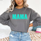Mama TURQUOISE Faux Sequin MATTE CLEAR FILM