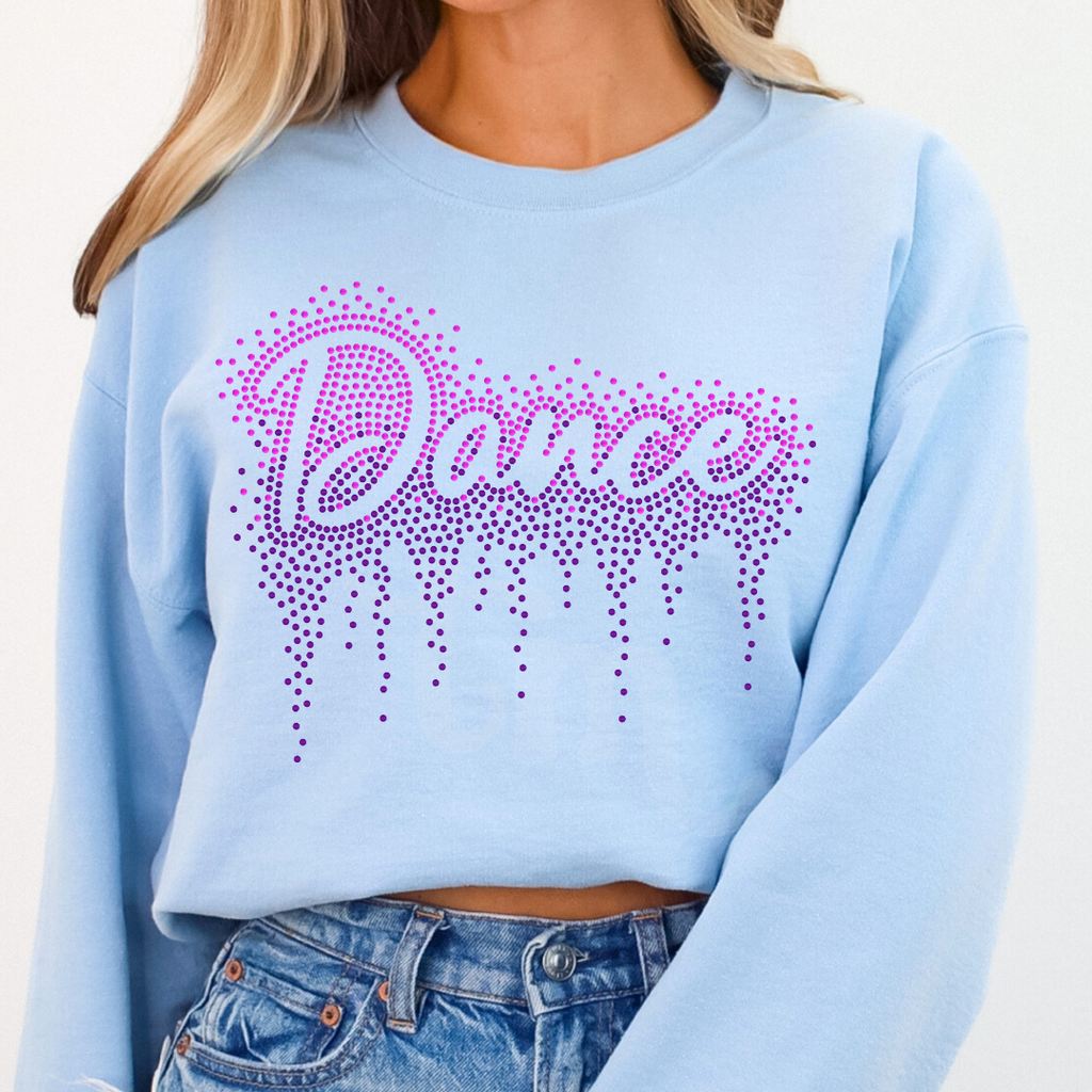 Dance Ombre Drip RHINESTONE TRANSFER
