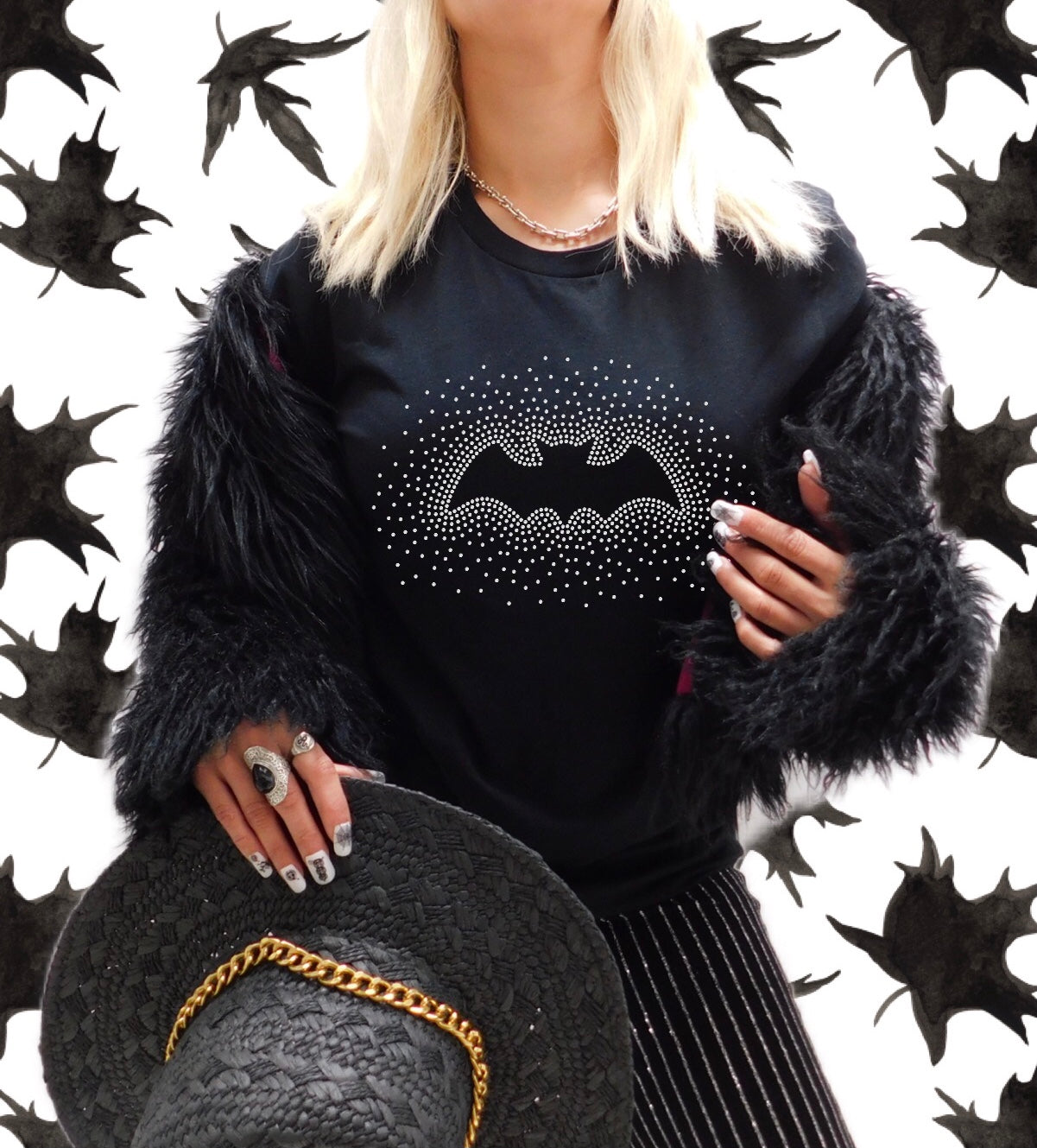 Bat Scatter RHINESTONE TRANSFER