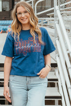 Ridgefield Baseball Rhinestone Boxy Tee