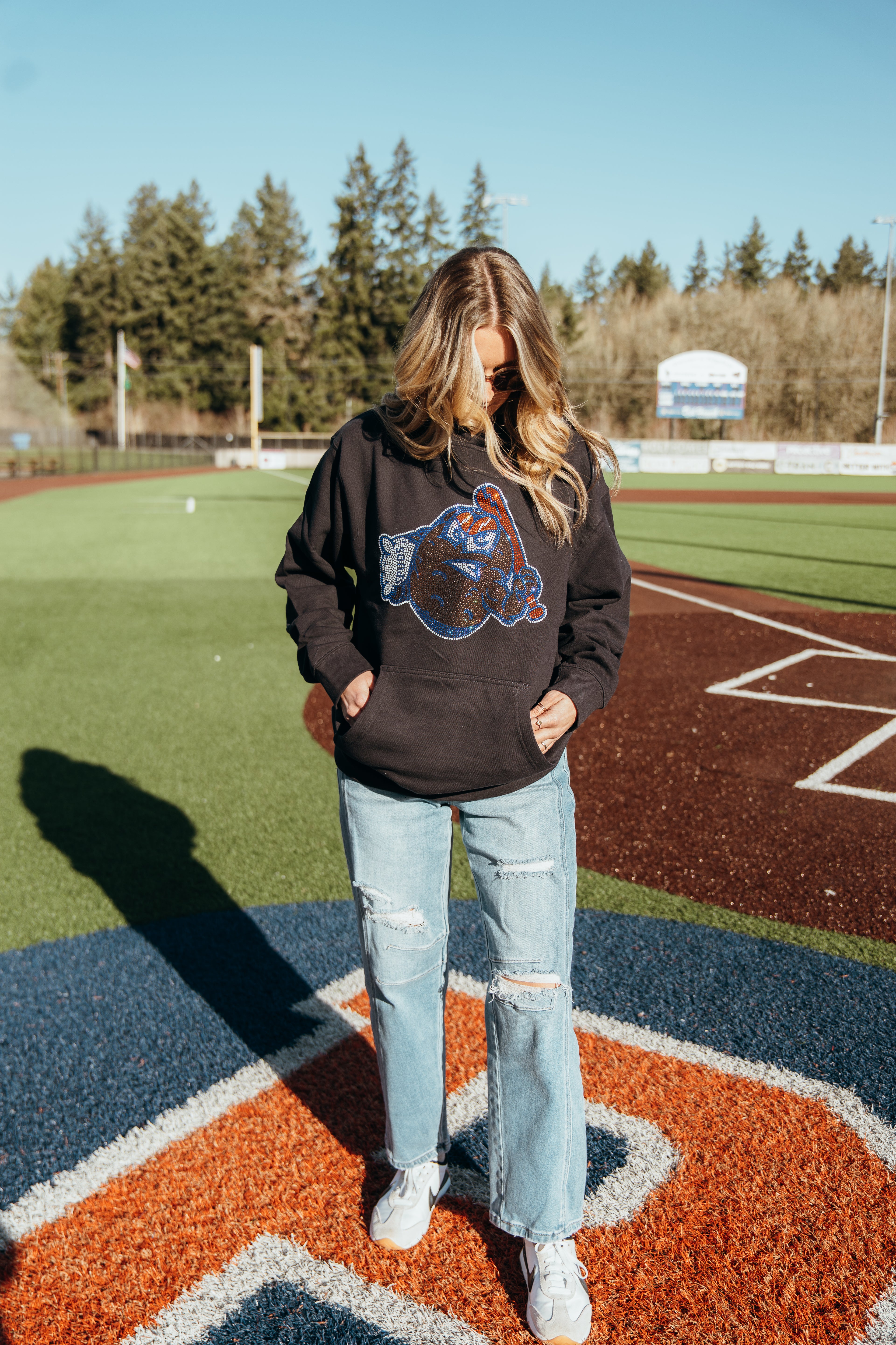 Mashers Mascot Rhinestone Hoodie