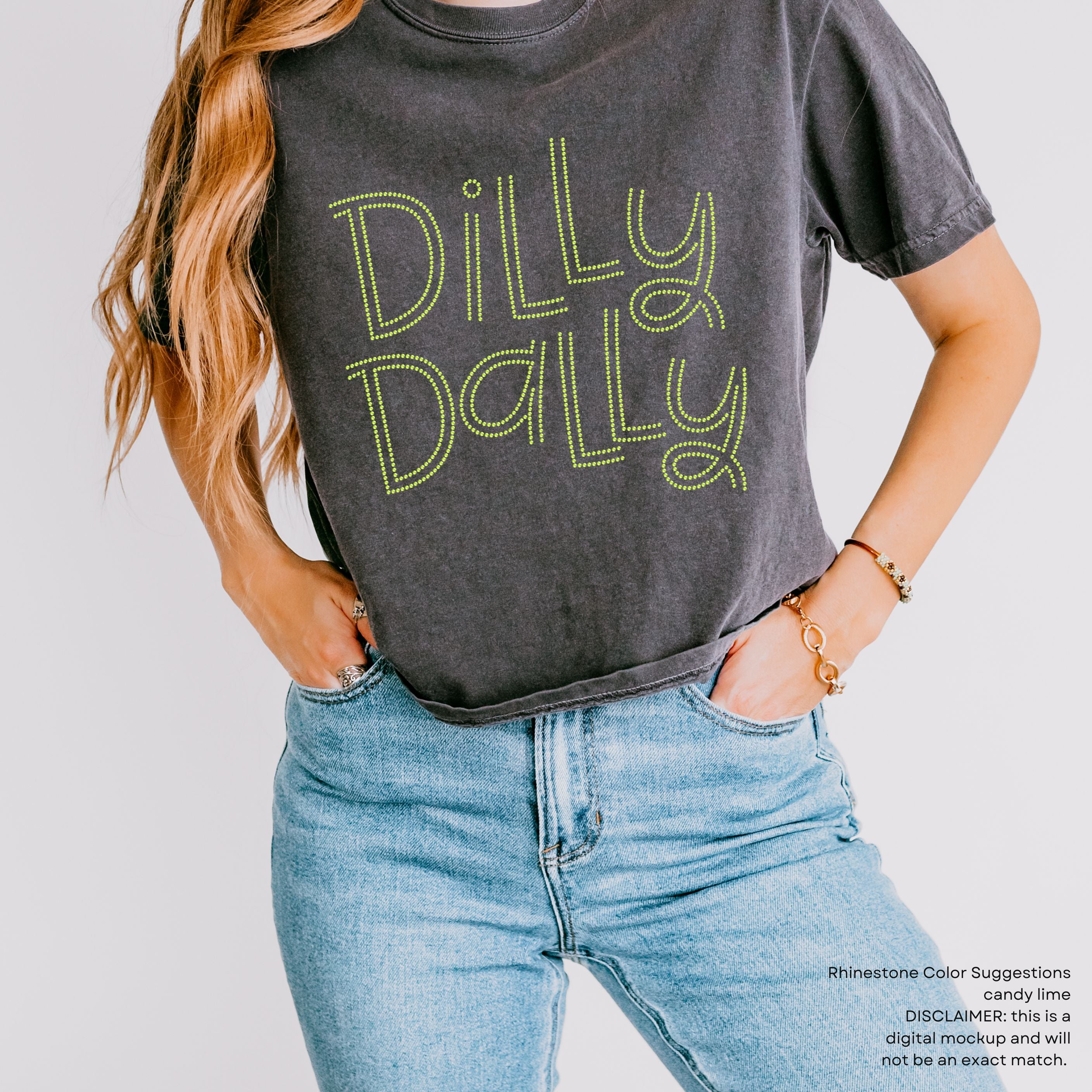 Dilly Dally RHINESTONE TRANSFER