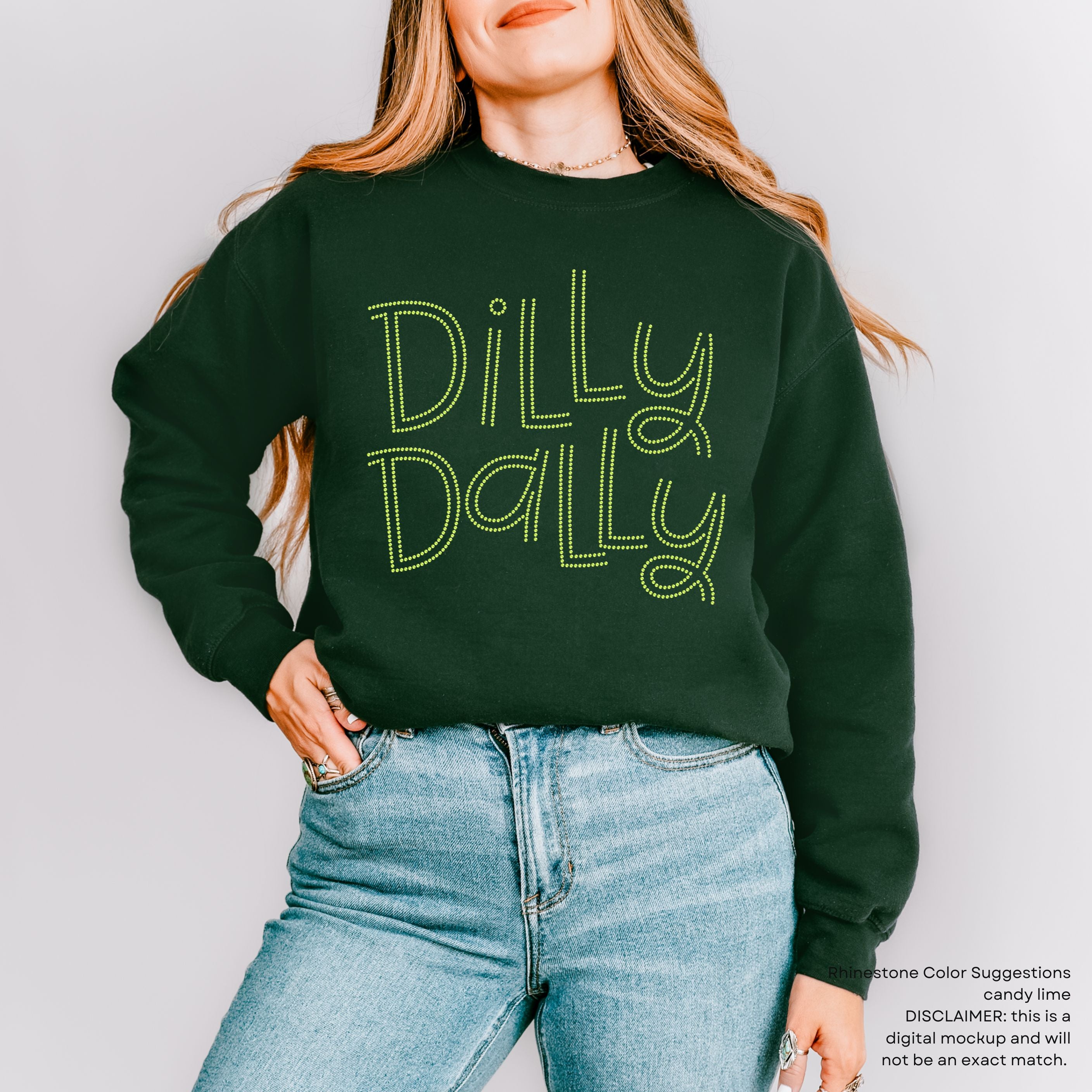 Dilly Dally RHINESTONE TRANSFER