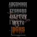 Semi Custom Spangle Transfer - Drip Font