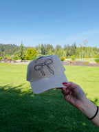 Coquette Bow Rhinestone Hat