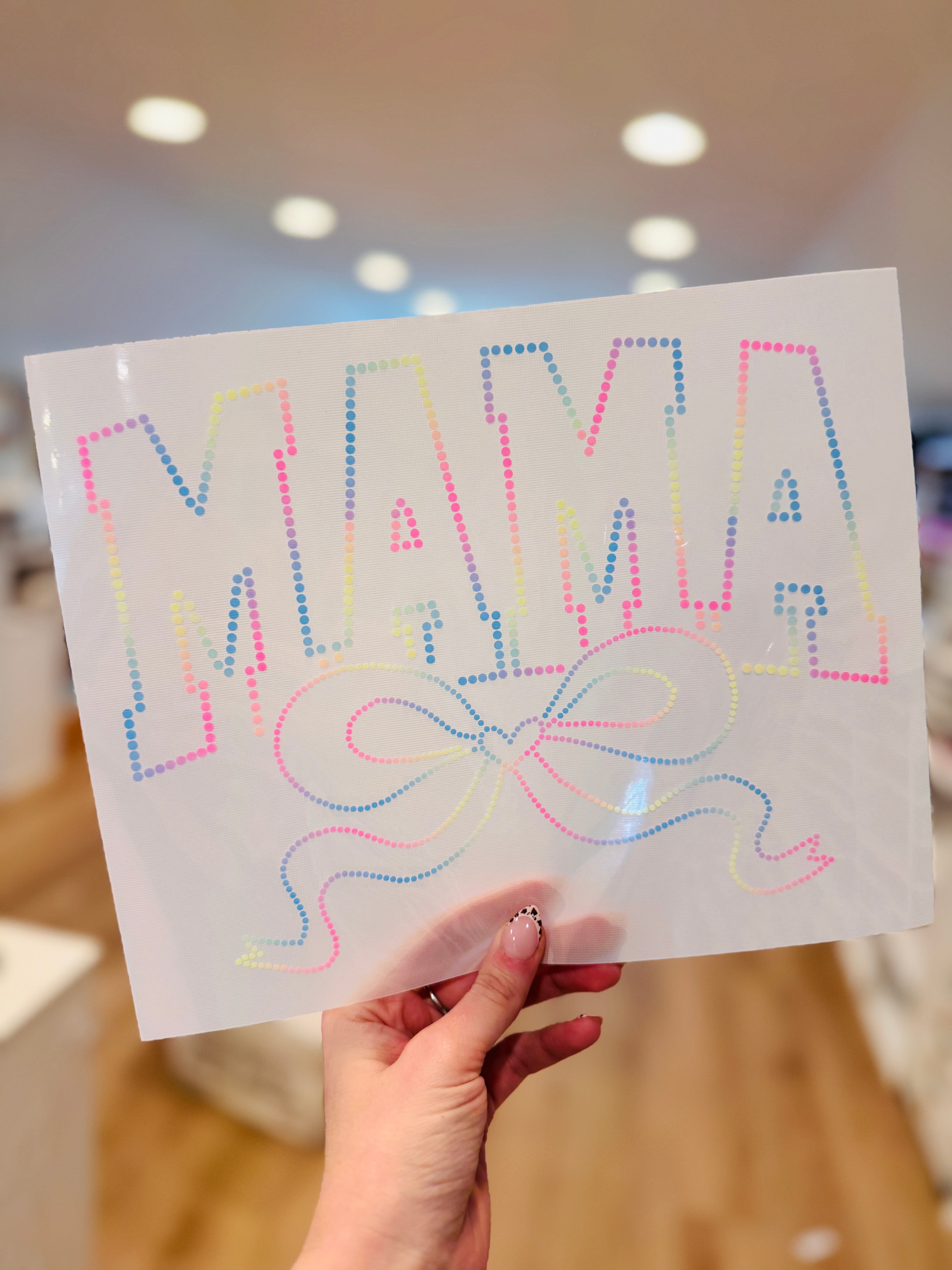 Mama Bow in c. 16123 SPANGLES TRANSFER