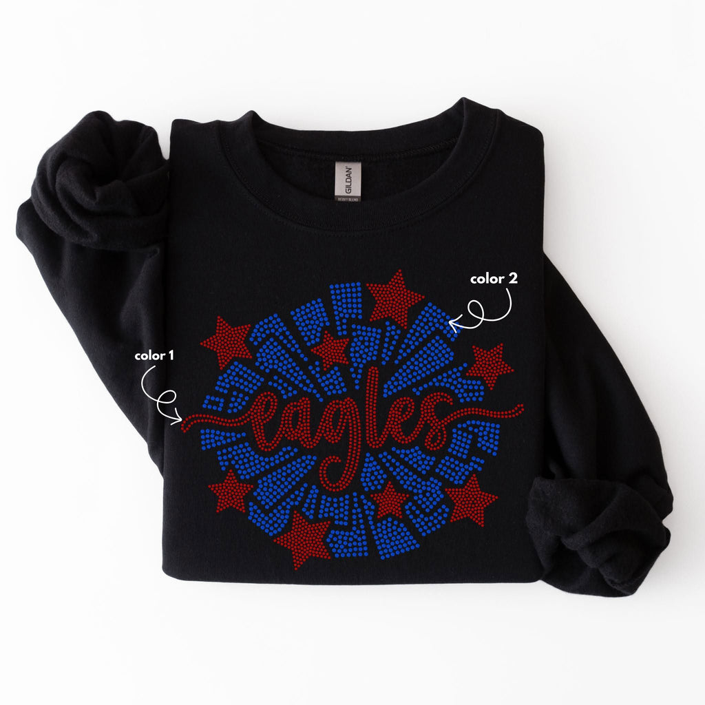 Eagles Cheer Pom SPANGLE TRANSFER