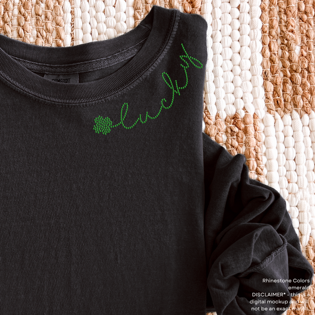 Lucky Clover Collar SHEET OF 4 SPANGLES TRANSFER