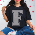 Custom SPANGLE Text SPANGLE Transfer - 11.5" BIG Letters- One Color