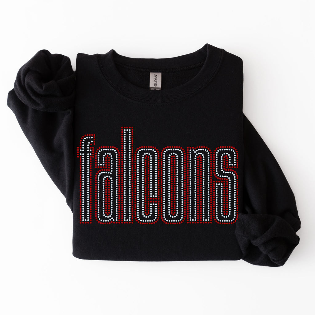 Falcons Double Outline SPANGLES TRANSFER