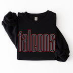 Falcons Double Outline SPANGLES TRANSFER