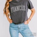 Fiancée Arched Varsity RHINESTONE TRANSFER