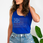 Flag Scatter RHINESTONE TRANSFER