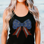 Flag Bow RHINESTONE TRANSFER