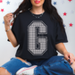 Custom SPANGLE Text SPANGLE Transfer - 11.5" BIG Letters- One Color