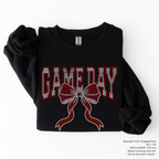 Game Day Arched Bow SPANGLES TRANSFER