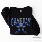 Game Day Arched Bow SPANGLES TRANSFER