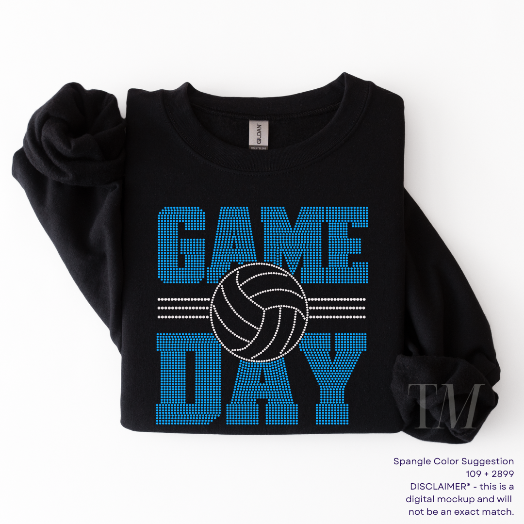 Game Day Volleyball SPANGLE TRANSFER
