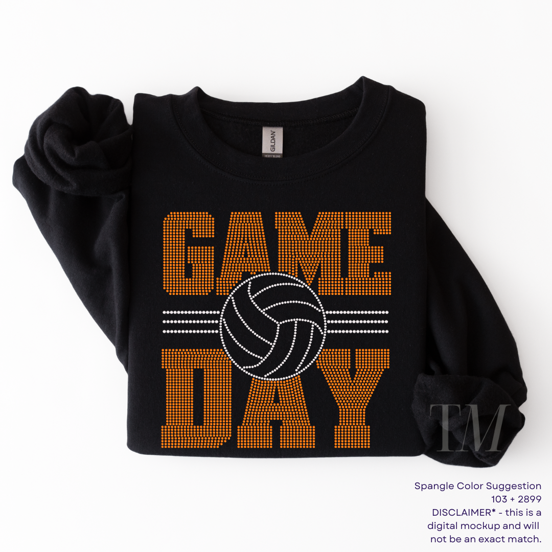 Game Day Volleyball SPANGLE TRANSFER