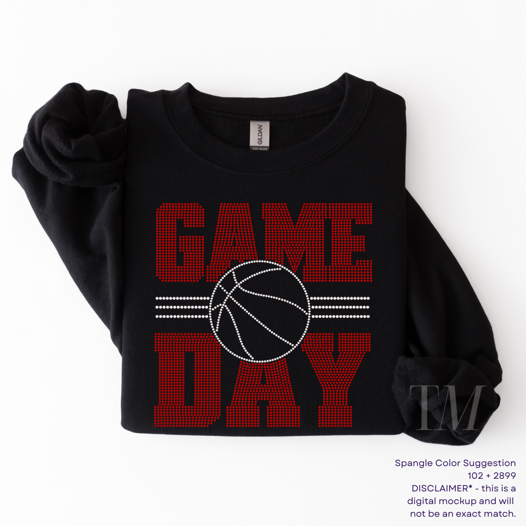 Game Day Basketball SPANGLE TRANSFER