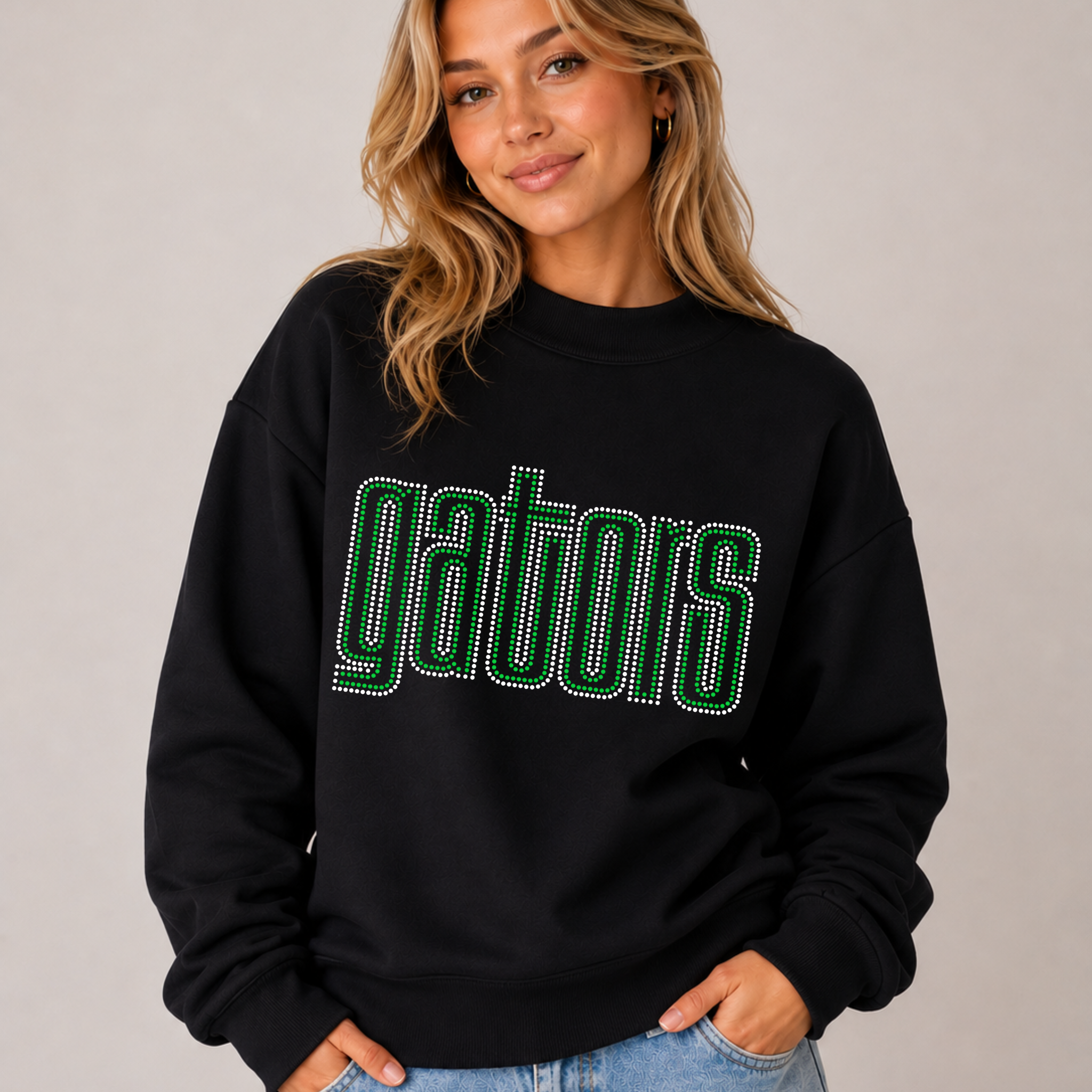 Gators Double Outline SPANGLES TRANSFER