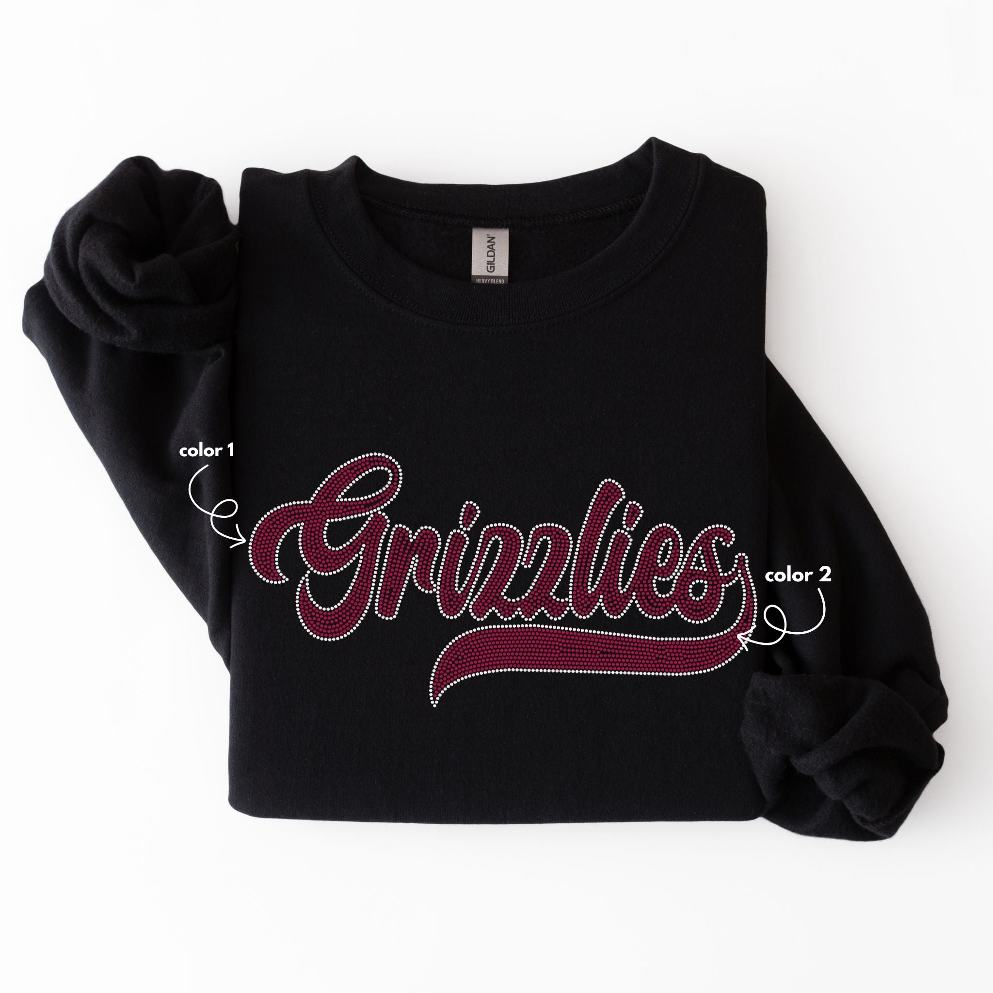 Grizzlies Retro Font SPANGLES TRANSFER