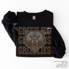 Grizzlies Stacked Mascot SPANGLE TRANSFER