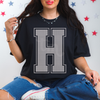 Custom SPANGLE Text SPANGLE Transfer - 11.5" BIG Letters- One Color