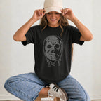 READY TO SHIP // Halloween Horror Mask RHINESTONE TRANSFER c. crystal ab