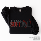 Hickory Softball RHINESTONE TRANSFER