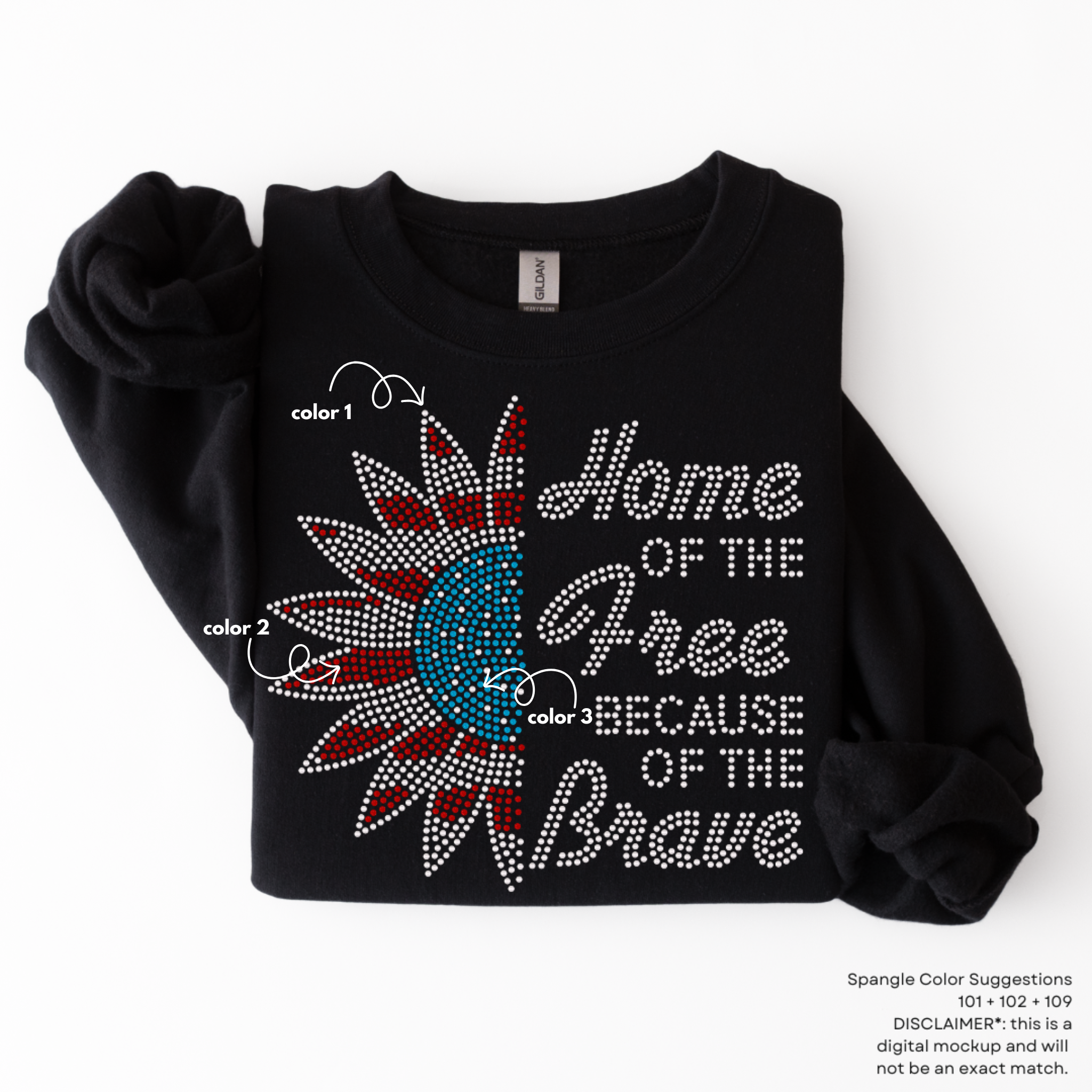 Home of the Free SPANGLE TRANSFER