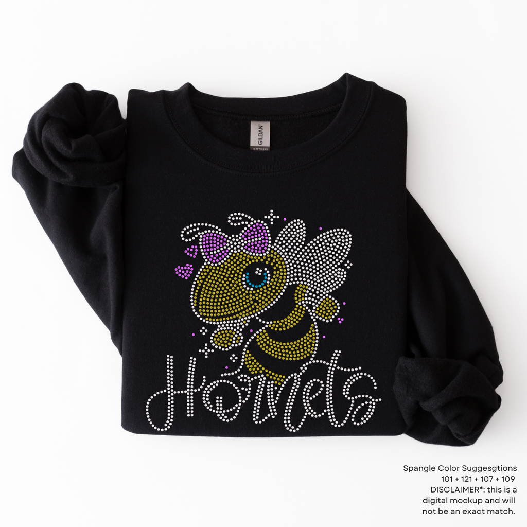 Hornets Girl SPANGLES TRANSFER