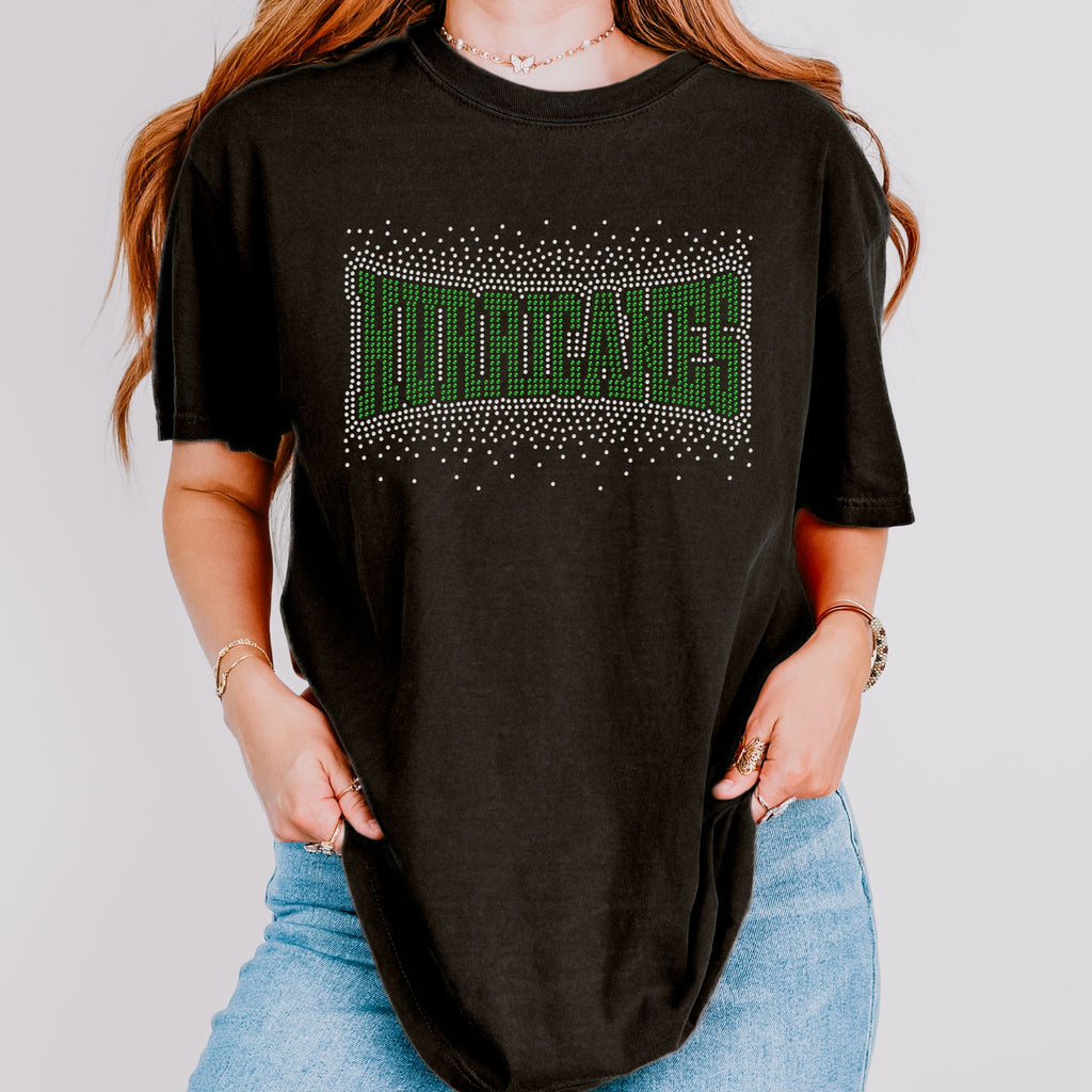 Hurricanes Arched Scatter RHINESTONE TRANSFER